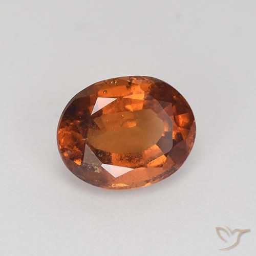 Granada hessonita marrom natural 2,20ct, corte oval, VS-SI