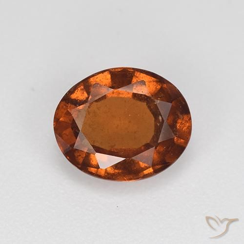 2.00ct Natural Marrom alaranjado granada hessonita, oval, VS-SI