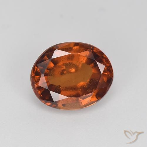 2.55ct Natural Castanho médio granada hessonita, oval, VS-SI