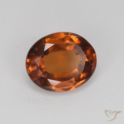 granada hessonita Marrom Quente Natural 2.12ct, oval, VS
