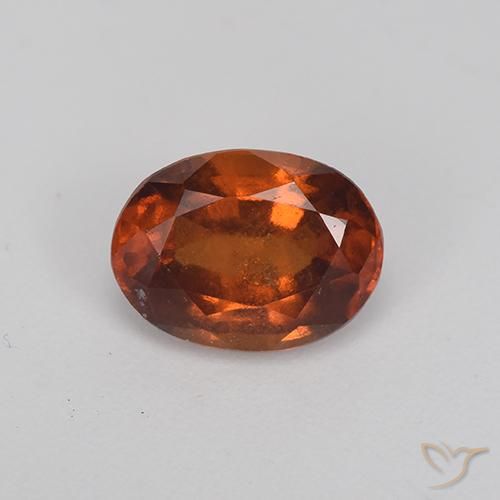1.92ct Natural Gingerbread Marrom granada hessonita, oval, VS-SI