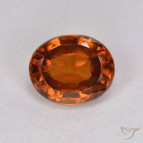 2.16ct Natural Marrom alaranjado granada hessonita, oval, VS