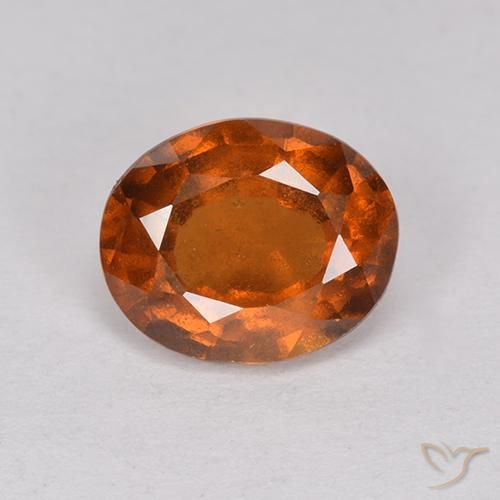 1.84ct Natural Laranja escuro granada hessonita, oval, VS-SI