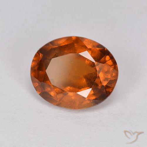 granada hessonita Laranja escuro Natural 1.84ct, oval, VS-SI