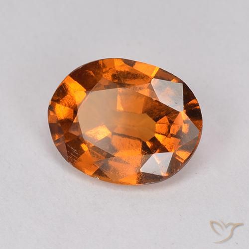 granada hessonita Laranja médio-escuro Natural 1.78ct, oval, VS-SI