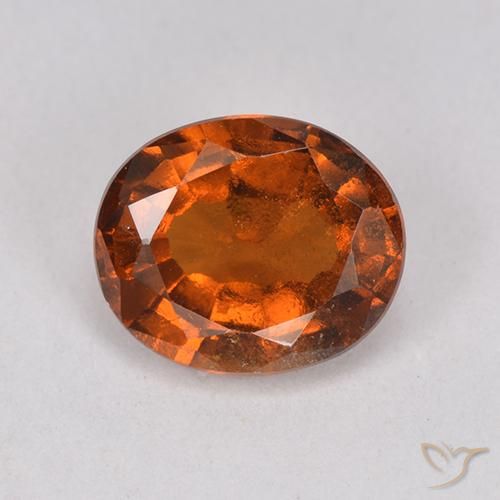 1.80ct Natural laranja avermelhado granada hessonita, oval, VS-SI
