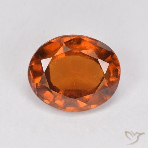 2.46ct Natural âmbar laranja granada hessonita, oval, VS-SI