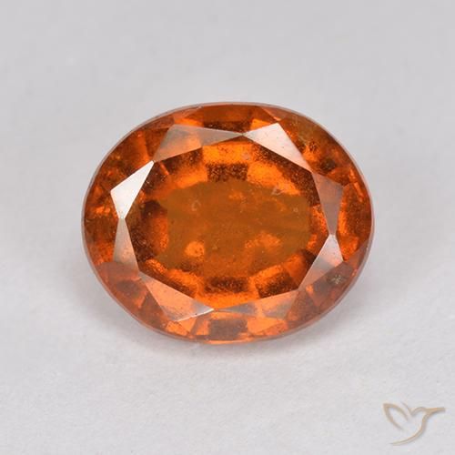 2.64ct Natural âmbar laranja granada hessonita, oval, VS-SI