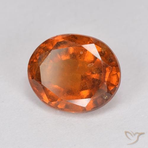 granada hessonita âmbar laranja Natural 2.64ct, oval, VS-SI