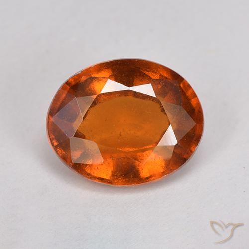 2.72ct Natural laranja avermelhado granada hessonita, oval, VS-SI
