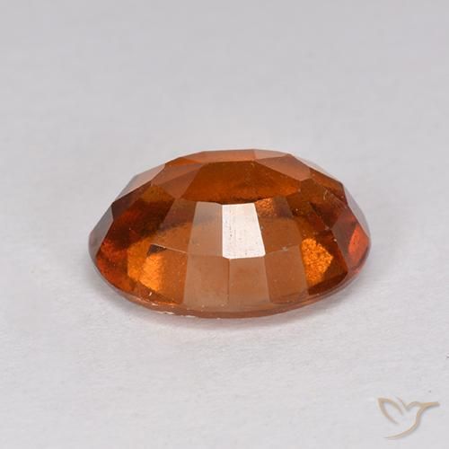 granada hessonita laranja avermelhado Natural 2.72ct, oval, VS-SI