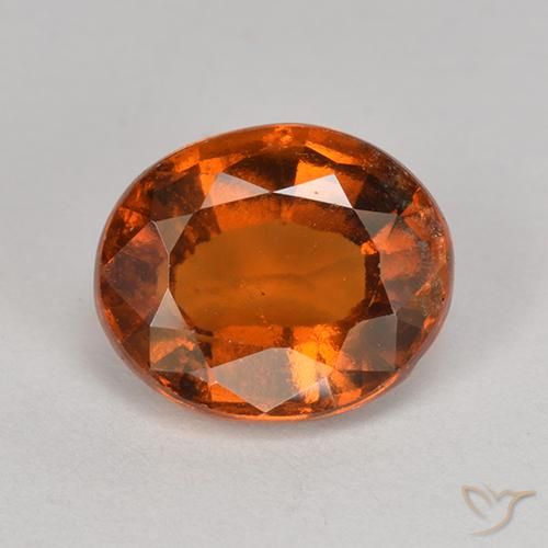 2.07ct Natural laranja avermelhado granada hessonita, oval, VS
