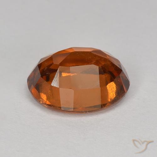 granada hessonita laranja avermelhado Natural 2.07ct, oval, VS