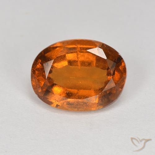2.01ct Natural Laranja Profundo granada hessonita, oval, VS
