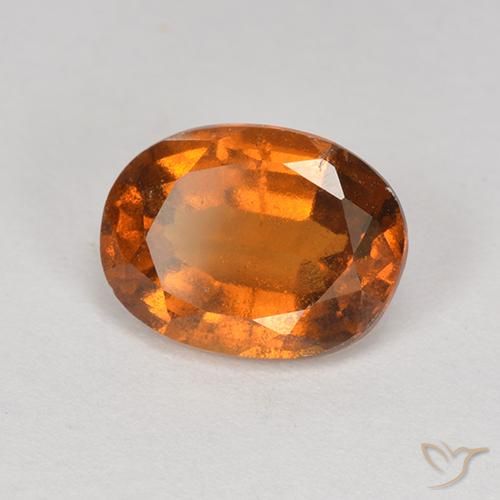 granada hessonita Laranja Profundo Natural 2.01ct, oval, VS