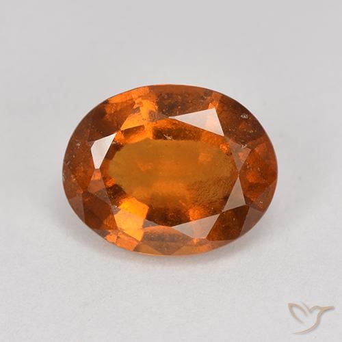 2.28ct Natural Laranja Profundo granada hessonita, oval, VS