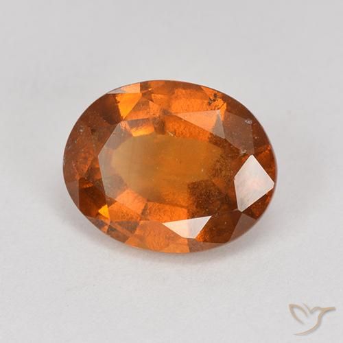 granada hessonita Laranja Profundo Natural 2.28ct, oval, VS