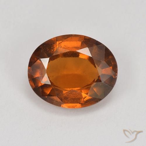 1.88ct Natural laranja avermelhado granada hessonita, oval, VS
