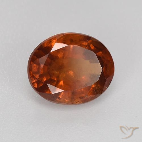 granada hessonita fogo laranja Natural 1.87ct, oval, VS-SI