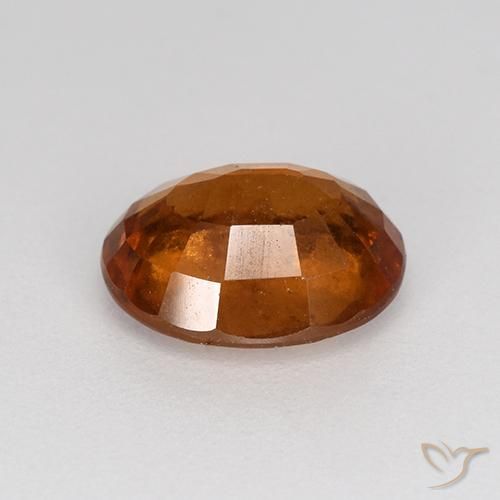 granada hessonita laranja avermelhado Natural 2.01ct, oval, VS-SI