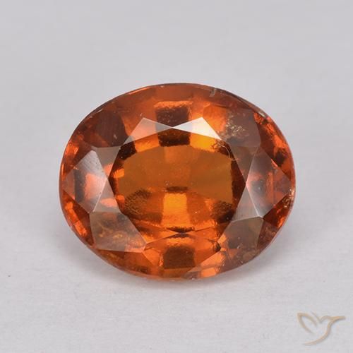 2.26ct Natural Laranja Profundo granada hessonita, oval, VS