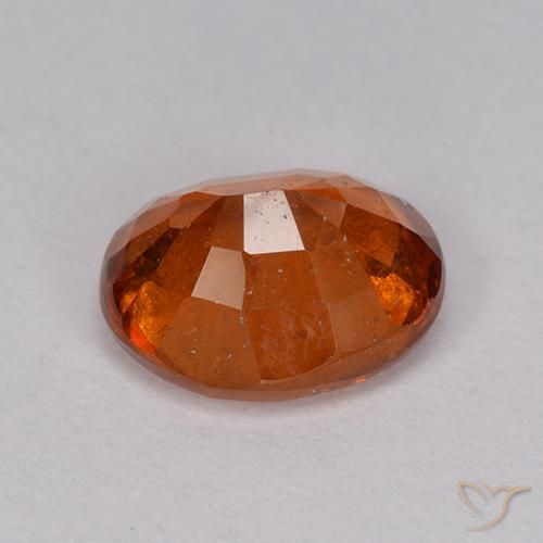 granada hessonita âmbar laranja Natural 2.17ct, oval, VS-SI