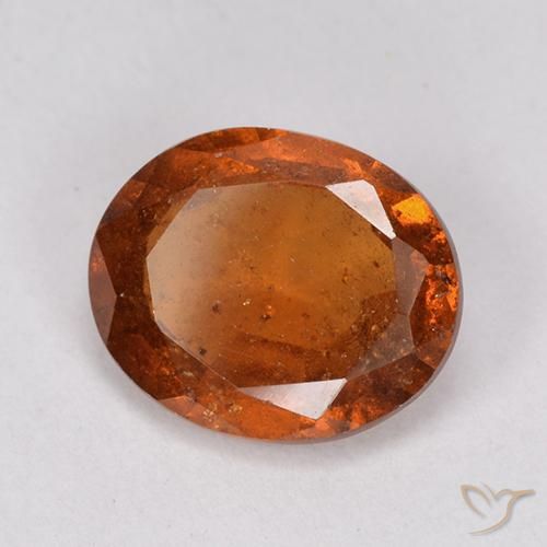 granada hessonita Laranja médio-escuro Natural 2.15ct, oval, VS-SI