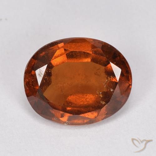 2.32ct Natural laranja avermelhado granada hessonita, oval, VS-SI
