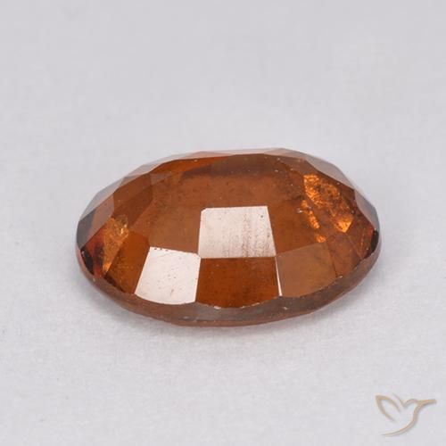 granada hessonita laranja avermelhado Natural 2.32ct, oval, VS-SI