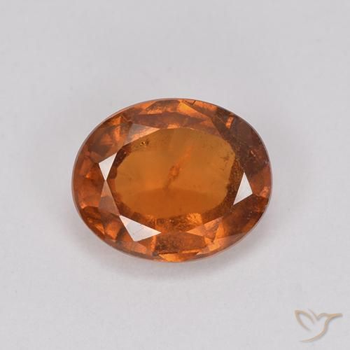 2.00ct Natural Laranja Profundo granada hessonita, oval, VS-SI