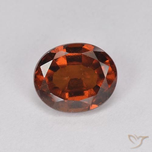 2.04ct Natural âmbar laranja granada hessonita, oval, VS