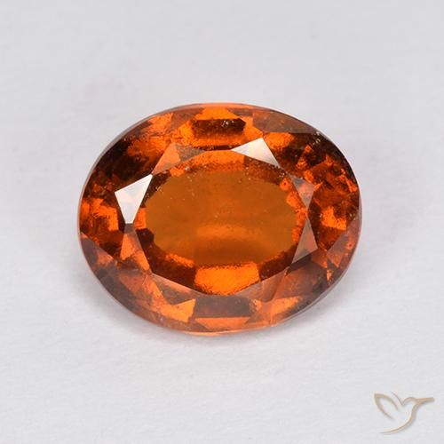 2.06ct Natural Laranja Profundo granada hessonita, oval, VS-SI