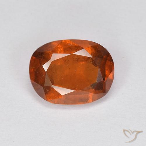 1.97ct Natural Laranja Profundo granada hessonita, oval, VS-SI