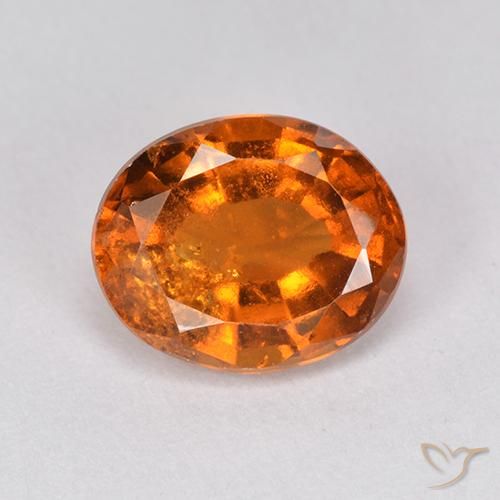 2.40ct Natural Laranja médio-escuro granada hessonita, oval, VS-SI