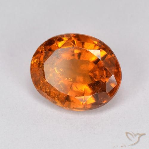 granada hessonita Laranja médio-escuro Natural 2.40ct, oval, VS-SI