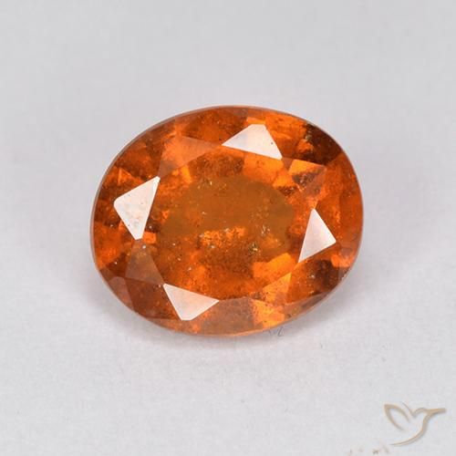 1.91ct Natural Laranja Profundo granada hessonita, oval, VS-SI