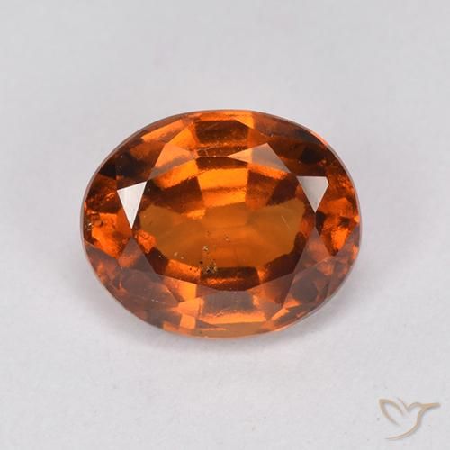2.08ct Natural Laranja Profundo granada hessonita, oval, VS
