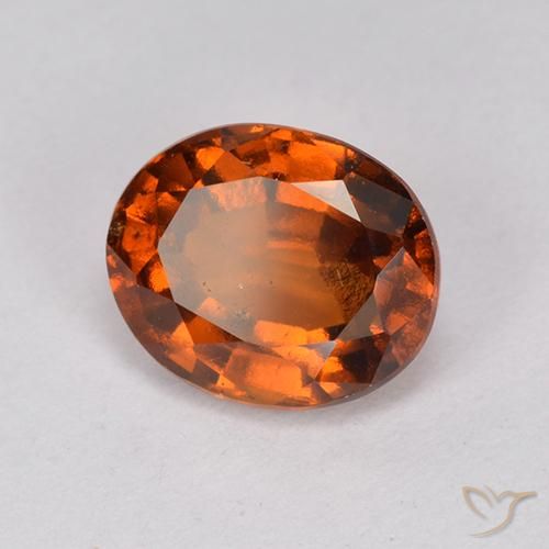 granada hessonita Laranja Profundo Natural 2.08ct, oval, VS