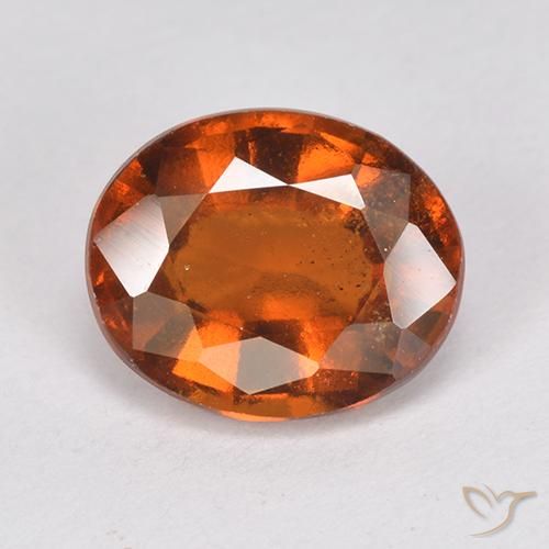 2.74ct Natural Laranja Profundo granada hessonita, oval, VS-SI