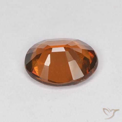 granada hessonita laranja avermelhado Natural 1.90ct, oval, VS