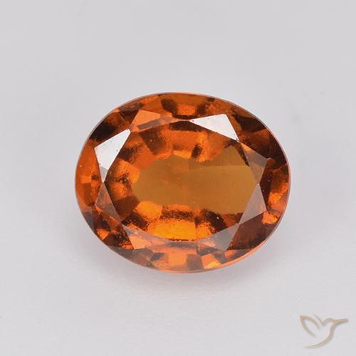 2.13ct Natural Laranja Profundo granada hessonita, oval, VS-SI