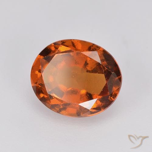 granada hessonita Laranja Profundo Natural 2.13ct, oval, VS-SI