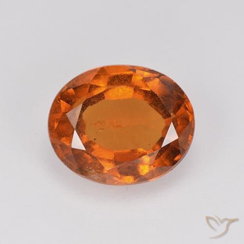 2.11ct Natural Laranja Profundo granada hessonita, oval, VS-SI