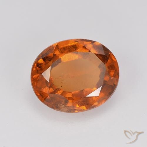 granada hessonita Laranja Profundo Natural 2.11ct, oval, VS-SI