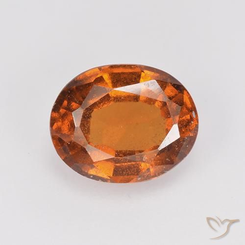 1.87ct Natural Laranja médio-escuro granada hessonita, oval, VS-SI