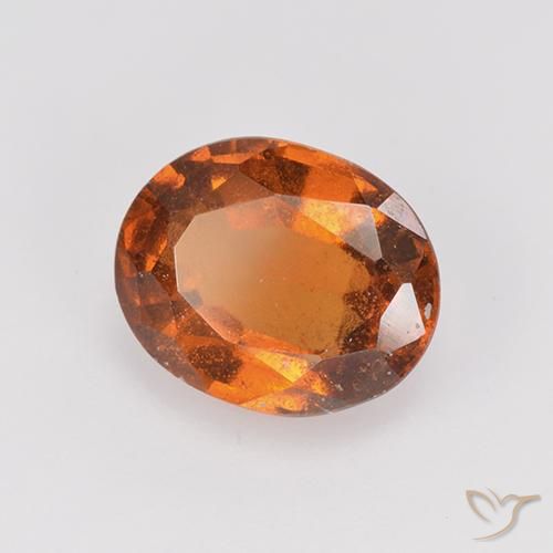 granada hessonita Laranja médio-escuro Natural 1.87ct, oval, VS-SI