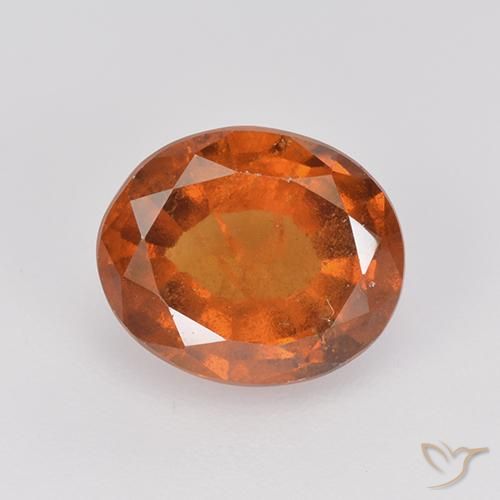 2.29ct Natural Laranja Profundo granada hessonita, oval, VS-SI