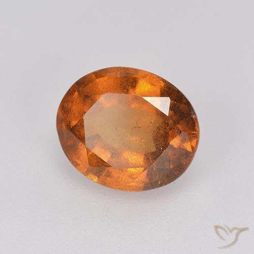 granada hessonita Laranja Profundo Natural 1.84ct, oval, VS-SI