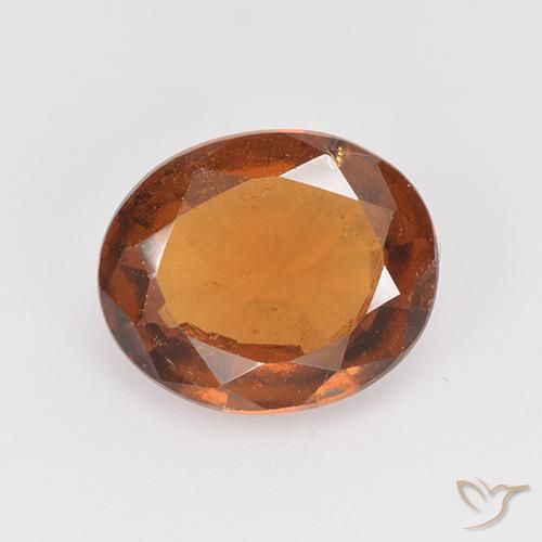 2.45ct Natural Laranja Profundo granada hessonita, oval, VS