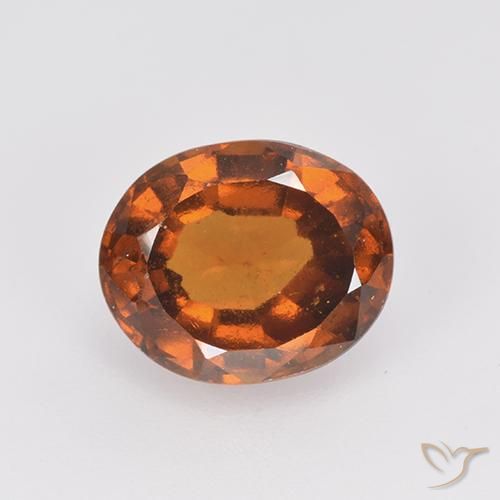 2.76ct Natural Laranja médio-escuro granada hessonita, oval, VS